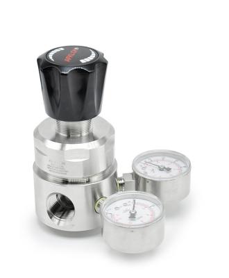 High Pressure 3500psi Double Gauge Regulator SS 316 Stainless Steel Pressure Reducers