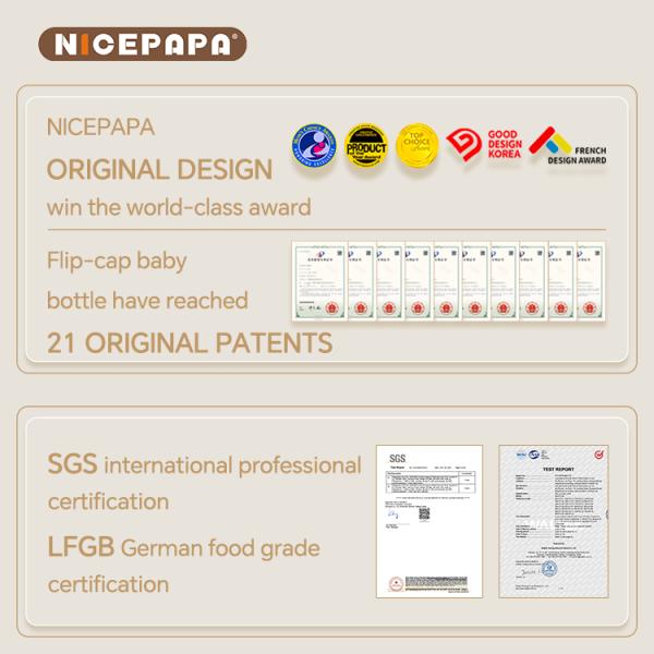 NICEPAPA FLIP-CAP PPSU детская бутылка Удушение Спасение Biberon 300ML детская смесь грудное молоко детская продукция для детей