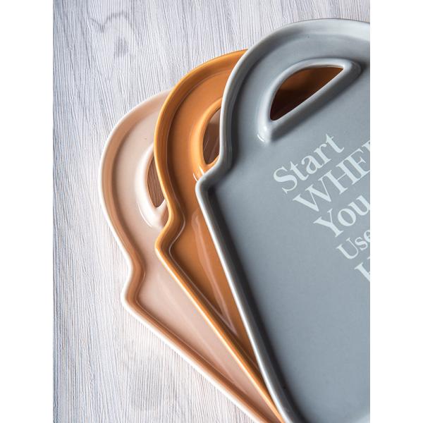 Стеклянная техника Керамическая тарелка для обеда Сумка для ресторанов Продажа