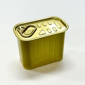 340g Food Grade Metal Can Moisture Proof Square Aluminum Can 105.25mm×60.35mm×82.70mm