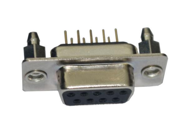 9 material SECUNDÁRIO de Pin Connectors Double Row Black PBT da placa de circuito do DB D do Pin