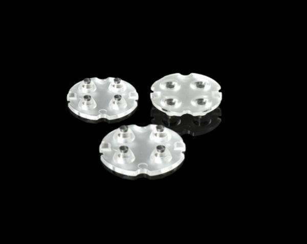 Versatile COB LED Lens Φ19.2*3.7 4in1 Spotlight Lens for All Lighting Applications