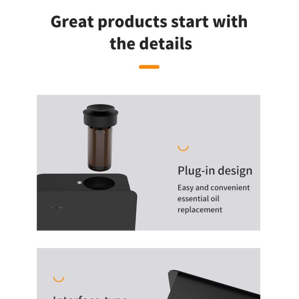 Remote Control Intelligent Aroma Diffuser Machine For Large Room 2000cbm Coverage 500ml