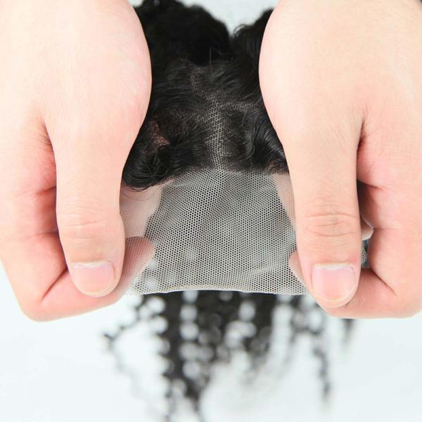 Fechamento grosso do laço do cabelo humano, fechamento frontal do laço brasileiro com cabelo do bebê