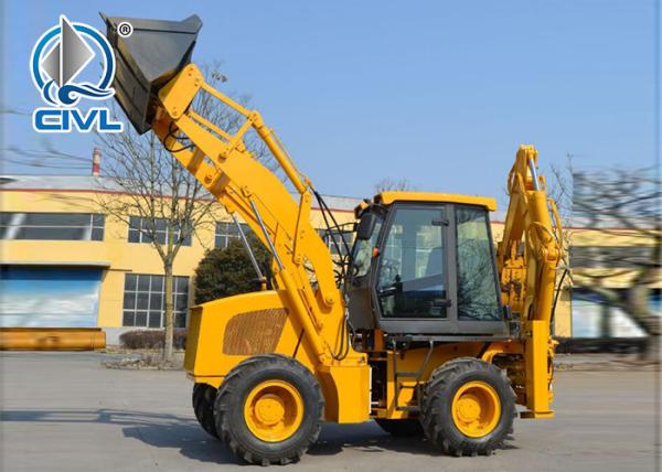 CVWZ30-25 Backhoe Wheel Loader , Compact Front End Loader 2.5 Ton
