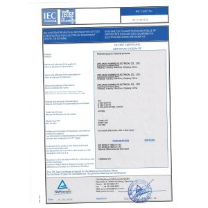 ZHEJIANG HANBEN ELECTRICAL CO., LTD. Certifications