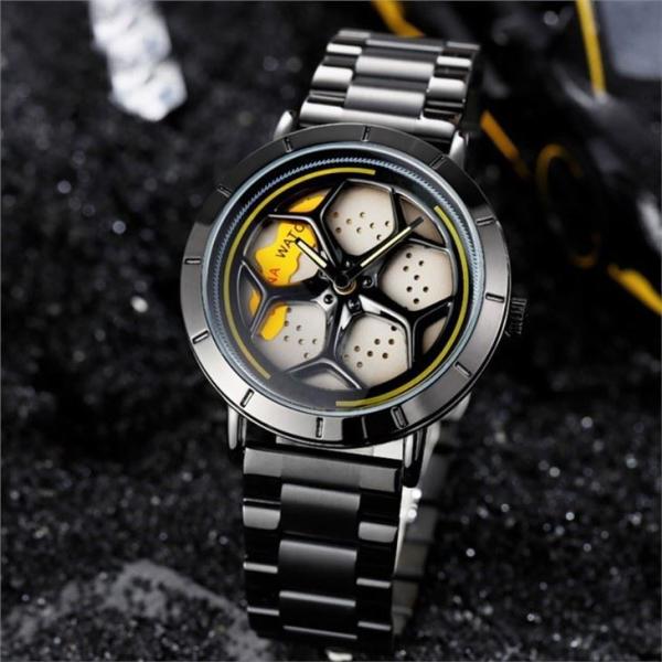 Scrolling Dial Analog Digital Sports Watch 310mm Men'S Luxury Stainless Steel Watches