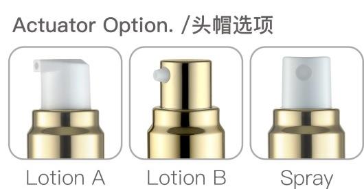 Empty Lotion Bottles With Pump Or Airless Spray Bottle For Facial Care Products GR202A(PET)