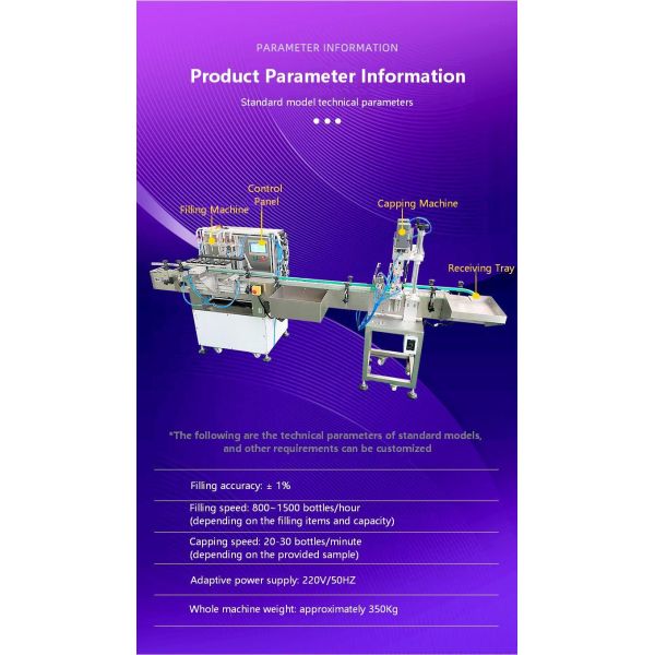 Fully Automatic Magnetic Pump Mineral Water Filling Machine CH-600XGGZ Glass Water Liquid Capping Machine