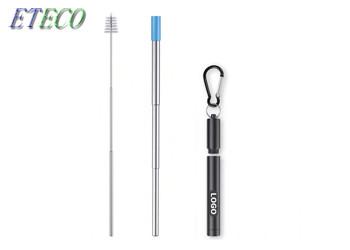Retractable Stainless Steel Smoothie Straws , Custom Stainless Steel Straws