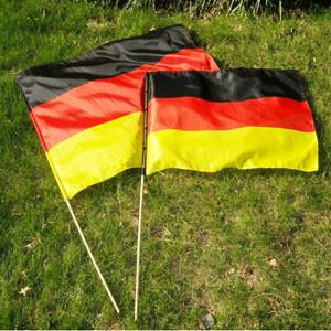 National Advertising Promotional Germany Hand Flag