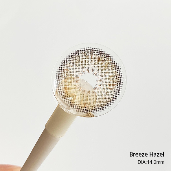 Millcreek Breeze Hazel 14.2mm Diameter Golden Hazel Core 8.5mm Base Curve Daily Disposable Colored Contact Lenses