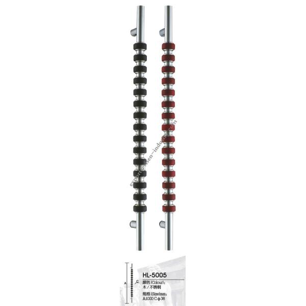 Stainless steel door handle HL5005, dia38 X 1000