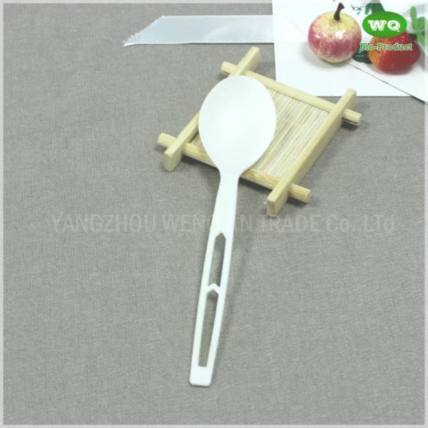 high quality 6 Inch Disposable Nature Color PLA Cutlery Sets-New Product Ideas Eco Friendly Cutlery Knife Fork And Spoon