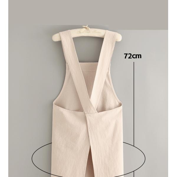 Customize Kitchen Cotton Linen Apron With Logo Home Apron for Work Bar Bib Canvas Apron