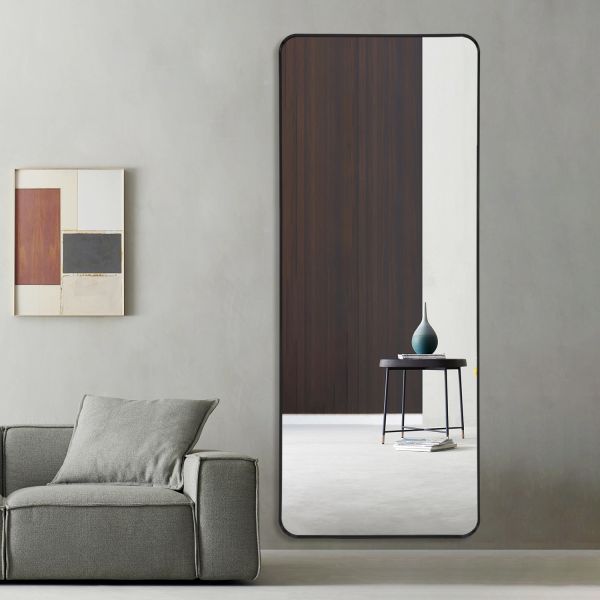 Aluminum Frame Retangular Full Length Dressing Mirror Explosion Proof Rectangular Wall Mirror
