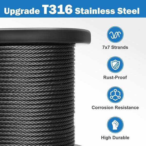 ISO9001/ISO14001 Approuvé T316 En acier inoxydable bobine de câble d'avion pour câbles de câbles de câbles de câbles