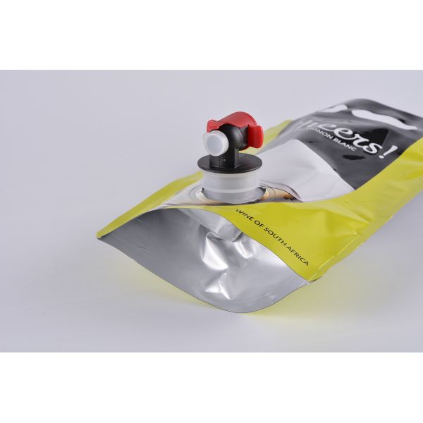 2L 3L 4L 5L 10L 20L 1.5 Litre Wine Pouch Alkali Resistant Wine Packaging With Valve
