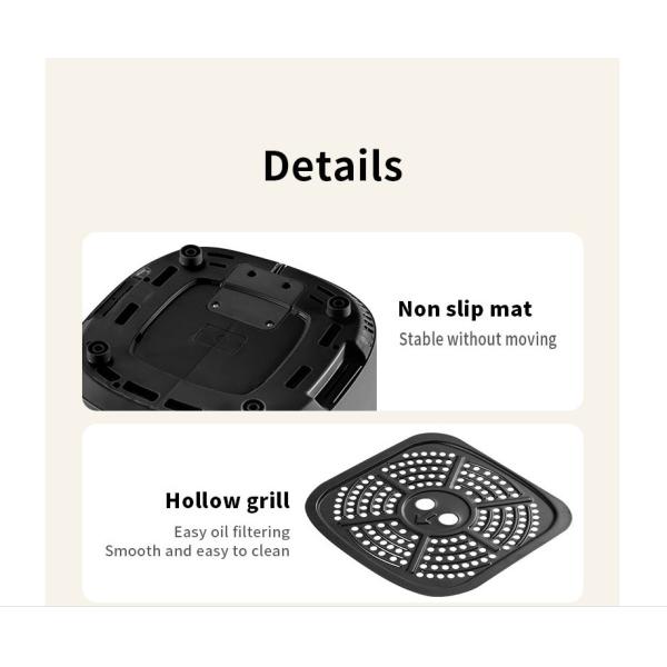 Intelligence Digital Electric Air Fryer with 8L Capacity and Stainless Steel Material