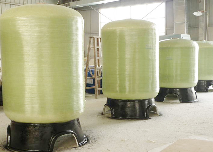 Chemical Resistant Fiberglass Storage Tank FRP Sand Filter Vessel UV Resistance