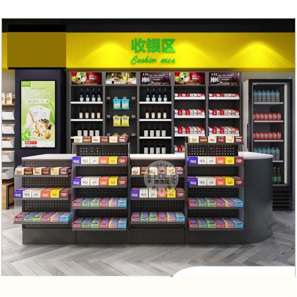 Retail Checkout Counter with Displaying Wiper Display Rack and Cold-rolled Sheet
