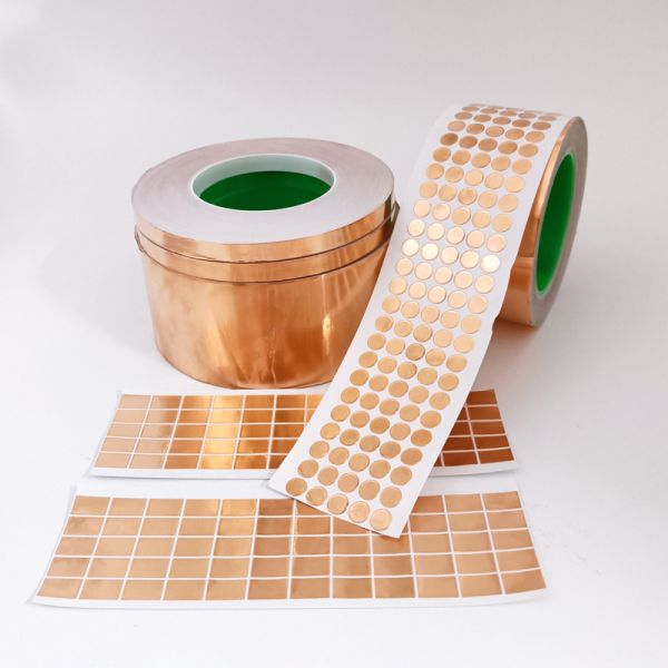Double-sided Conductive Shield Tape Copper Foil Golden Tape Radiation Protection Self Adhesive Tinned Copper Gold Acrylic