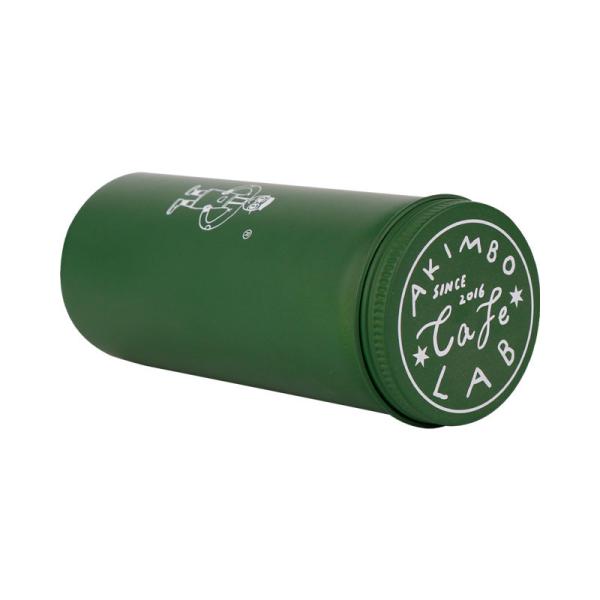 15ML To 250ML Green Round Aluminum Canisters Embossed Logo Empty Coffee Can