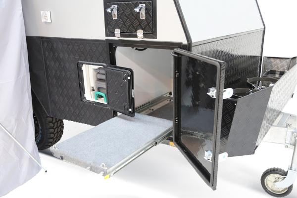 Hardtop Camper Trailer Mounted RV Large Space Aluminum