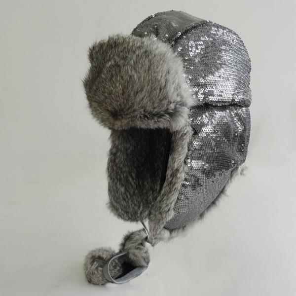 Wholesale Factory Price warm earflap rabbit fur hats warm winter hat