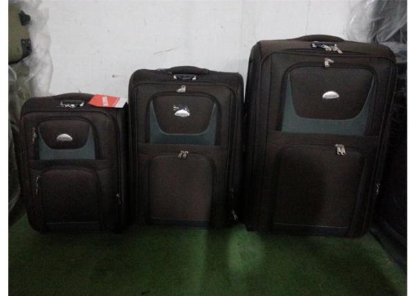 Lightweight 20 / 28 Inch Suitcase Luggage 3 Pieces Set , Trendy 2 Big Wheels Trolley Luggage