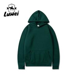 Pesos pesados Felpa Plain Sky Blue Hoodie Blusa de algodão orgânico Pull Over Capuzado Sweatshirt Homens Fleece Jogging
