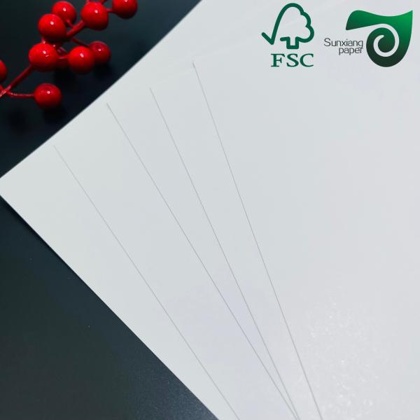 Extra Thick One Sided Coated White Board Paper Customizable Cosmetics Packaging Options  OEM  ODM Supported