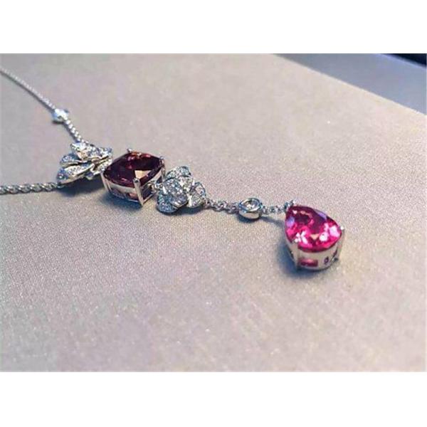 Luxury jewe factory rose  series necklace gold diamond  18k gold  white gold yellow gold rose gold diamond necklace