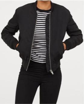 100% Polyester Womens Woven Jacket For Outdoor , Waterproof Ladies Bomber Coat