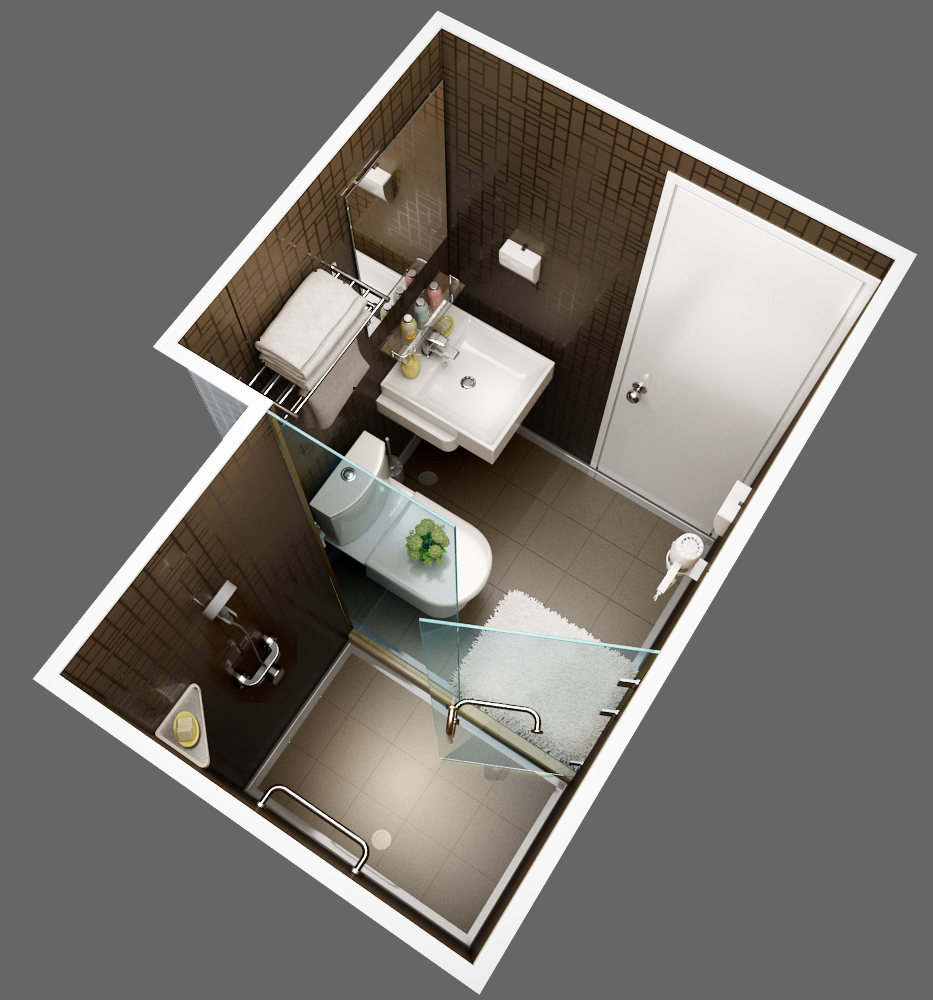 SMC Prefabricated Bathrooms: No Waterproofing Required for Wet/Dry Separation