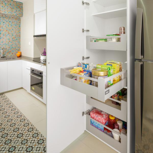 L Shape Modular Furniture Small Kitchen Cupboards White Melamine Kitchen Storage Cabinet