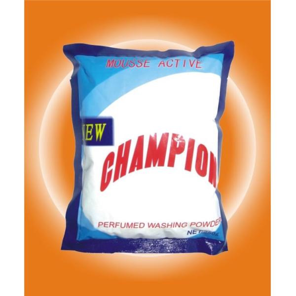 champion Super white& clean perfumed laundry washing powder mousse active