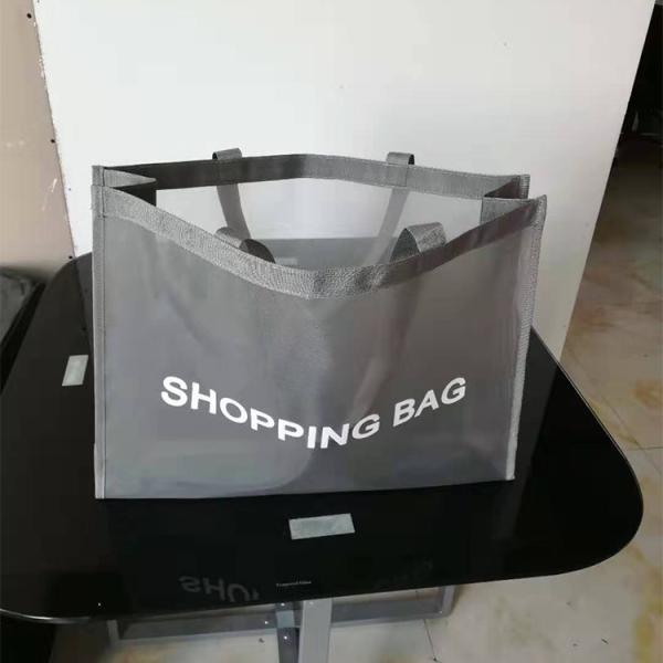 With Your Own Logo Promotional Customized Large Capacity Foldable Nylon Mesh Market Shopping Bag For Carry Grocery Pac