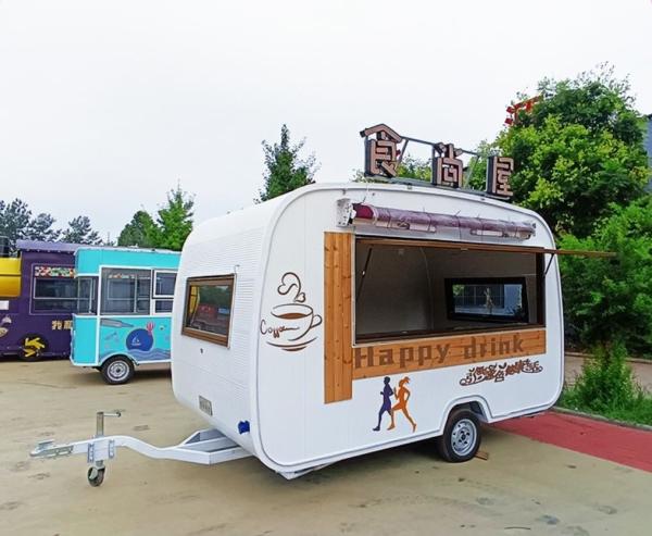 Remorque de vente mobile de fruits et légumes de camion de nourriture mobile de salle à manger de petit déjeuner