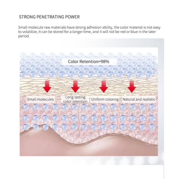 Чернила татуировки брови 60 g микро- установили постоянные пигменты макияжа 60g