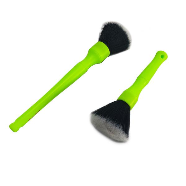 Ultra Soft Detailing Car Cleaning Brush Set 16.5cm Green Color