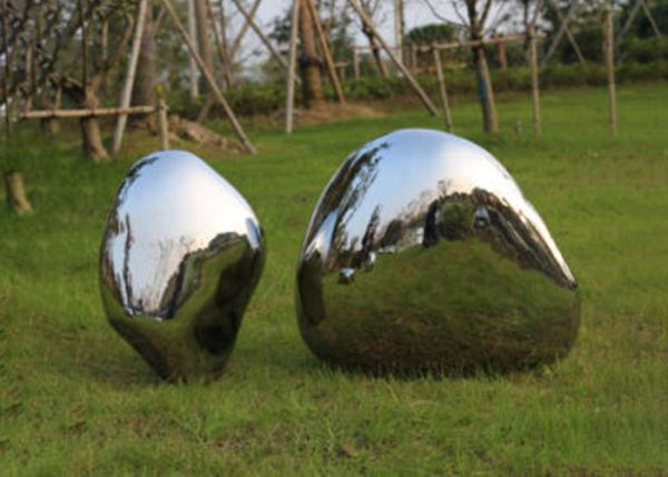 Escultura de aço inoxidável lustrada espelho da arte do jardim para o parque
