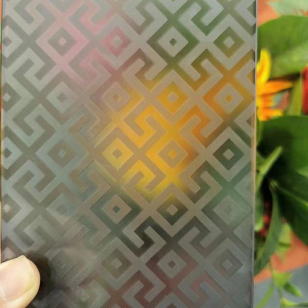 Frosted Obscure Acid Etched Laminated Glass Interior Exterior Decoration