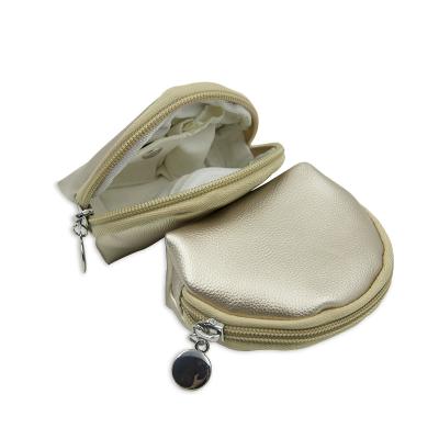 Handmade Leather Jewelry Bag Mini Size For Girl Free Logo OEM / ODM Service