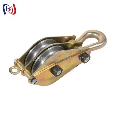 Nylon Sheave 50KN 100KN Wire Rope Hoisting Tackle Pulley Block