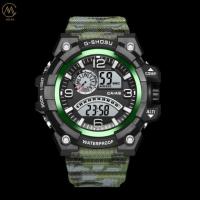 Montres de sport numériques multifonctionnelles avec bande de caoutchouc 100 mètres résistance à l'eau