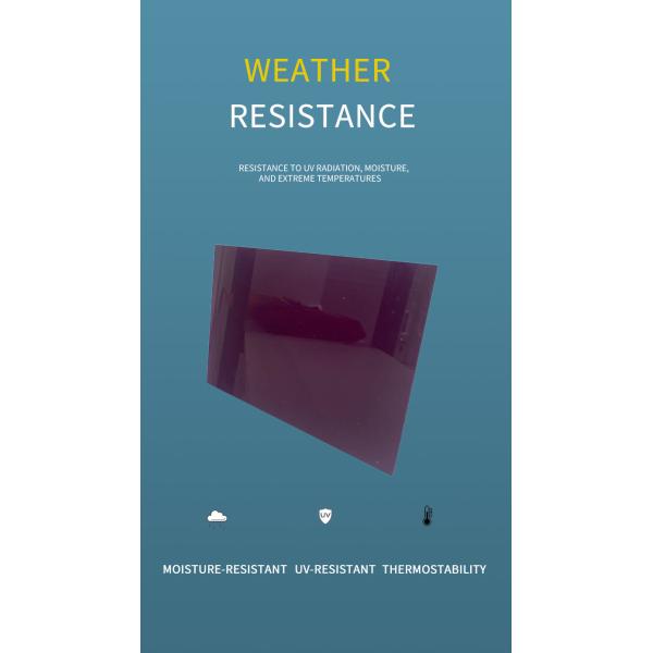 УФ-блокирующие цвета фиолетовый прозрачный глянцевый твердый перспективный лист для вывески