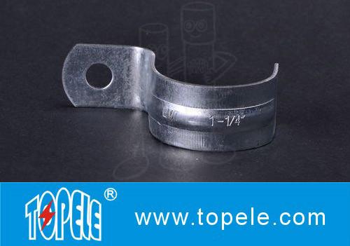 Zinc Plated Steel EMT Conduit And Fittings With One-hole Clip / EMT Conduit Strap