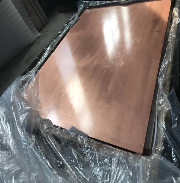 8.96 G/Cm³ Copper Plate Sheet Pure Copper Sheet  Red For Industry Construction
