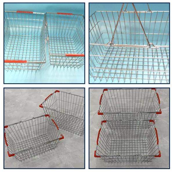20L цинковая прокатная сетка металлическая корзина для магазинов